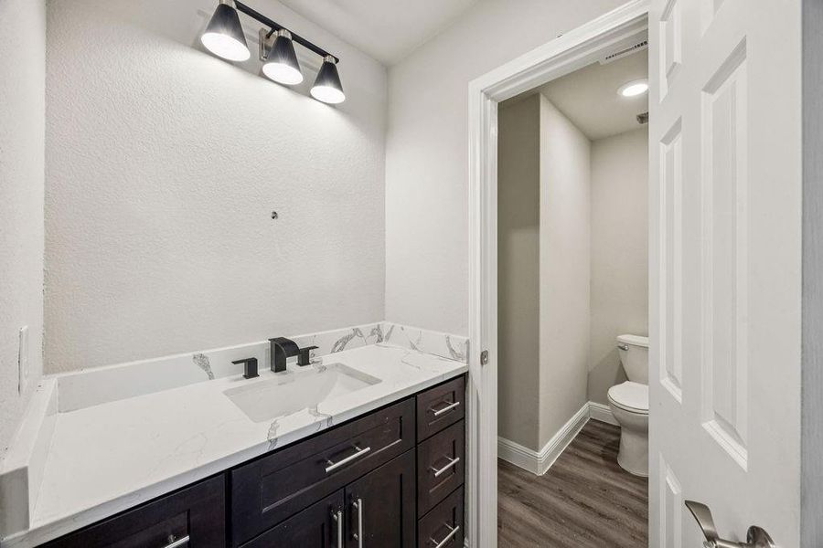 Furnished interior view inside a new home in , Cleveland (Image 11).