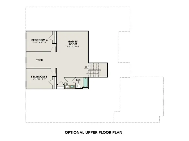 2D floor plan layout for the The Foster E by Davidson Homes LLC in Potranco Oaks, Castroville, TX (Image 4). 2D floor plan layout for the The Foster E by Davidson Homes LLC in Potranco Oaks, Castroville, TX (Image 4).