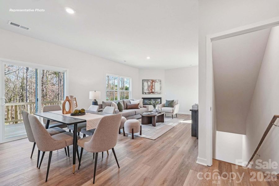 Furnished interior view inside a new home in Villages of Maiden, Maiden (Image 12).