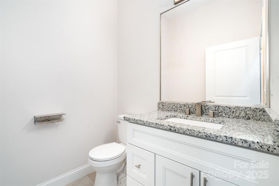 Main level half bath Main level half bath