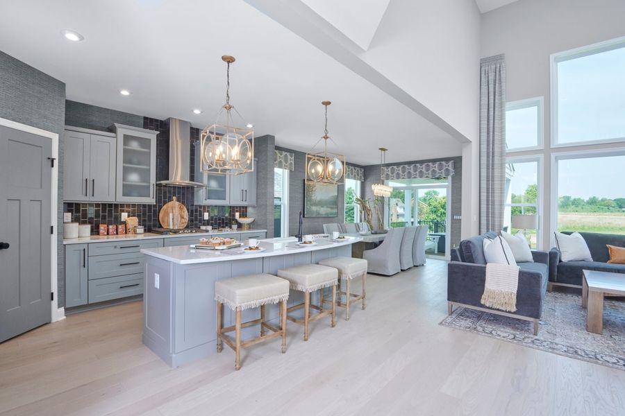 Representative furnished interior of a home built from the Clay by Fischer Homes in Veranda Manor, Canton (Image 38).