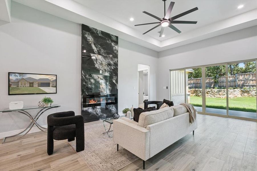 Furnished interior view inside a new home in , Arlington (Image 25).