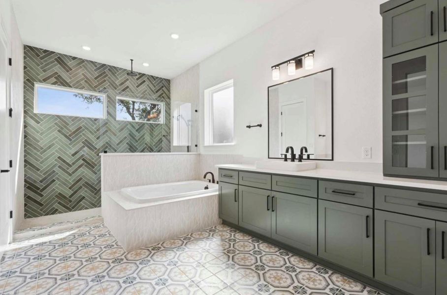 Furnished interior view inside a new home in , Dripping Springs (Image 12).