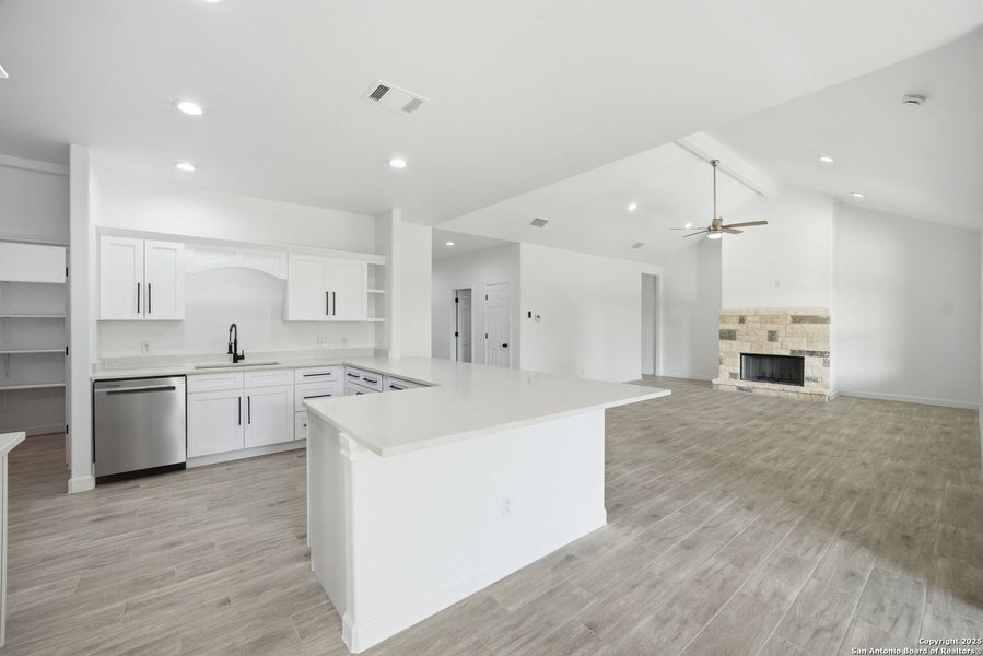Furnished interior view inside a new home in , Lakehills (Image 7). Furnished interior view inside a new home in , Lakehills (Image 7).