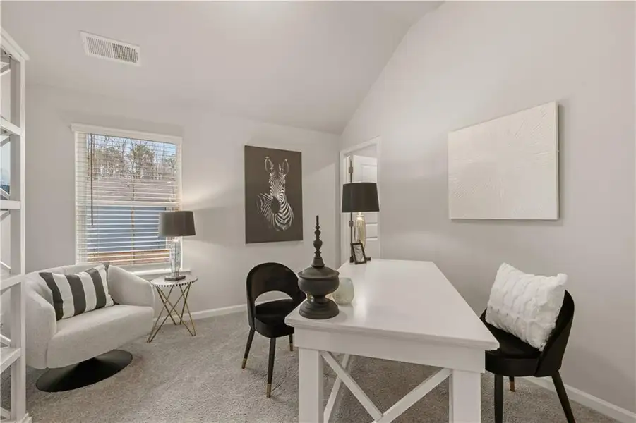 Furnished interior view inside a new home in Hillbrooke Preserve, Conyers (Image 5). Furnished interior view inside a new home in Hillbrooke Preserve, Conyers (Image 5).