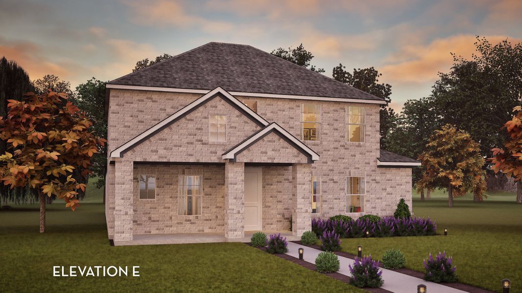 Representative exterior photo of a completed home built from the Kimble by CastleRock Communities in Paramount, Kyle, TX (Image 14).