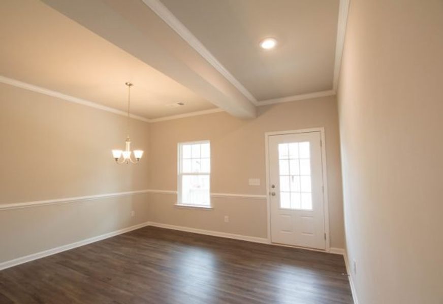 Representative unfurnished interior of a home built from the Turnbridge by Piedmont Residential in Hampton Ridge, Jefferson (Image 12).