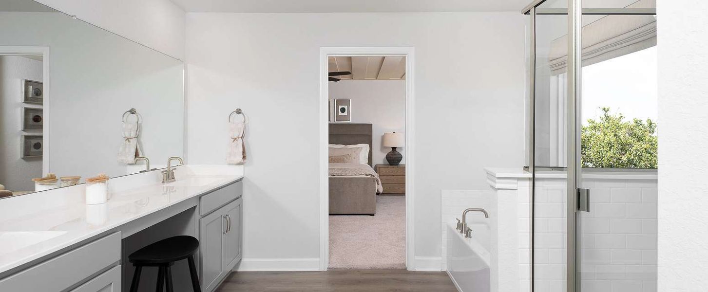 Representative furnished interior of a home built from the Wyatt by Ashton Woods in Hennersby Hollow, San Antonio (Image 12).
