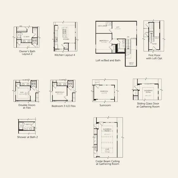 2D floor plan layout for the Hallmark by Del Webb in Sun City Texas, Georgetown, TX (Image 4). 2D floor plan layout for the Hallmark by Del Webb in Sun City Texas, Georgetown, TX (Image 4).
