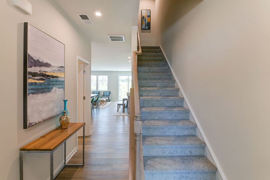 Foyer with hall to kitchen