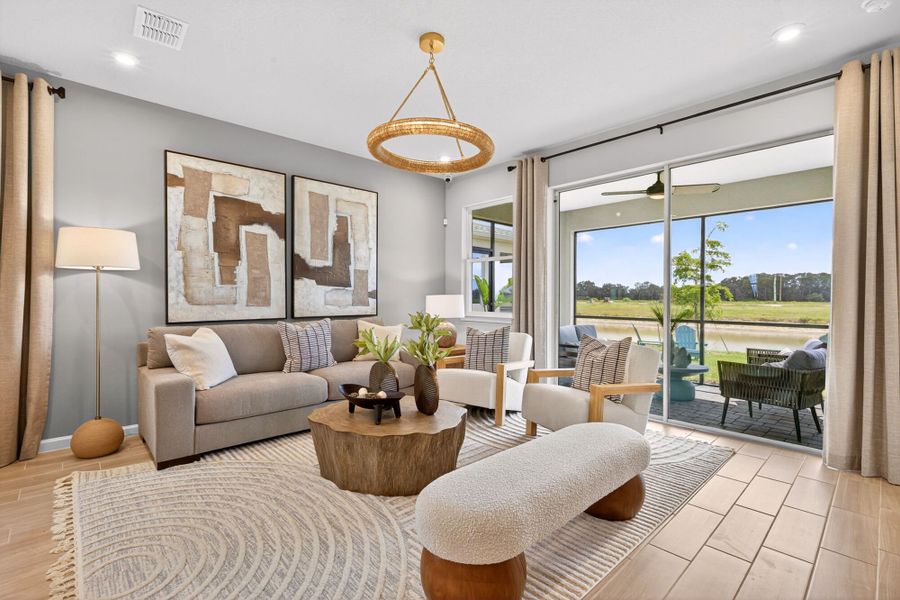 Representative furnished interior of a home built from the Brookstone by Mattamy Homes in Summerlit, Naples (Image 8).