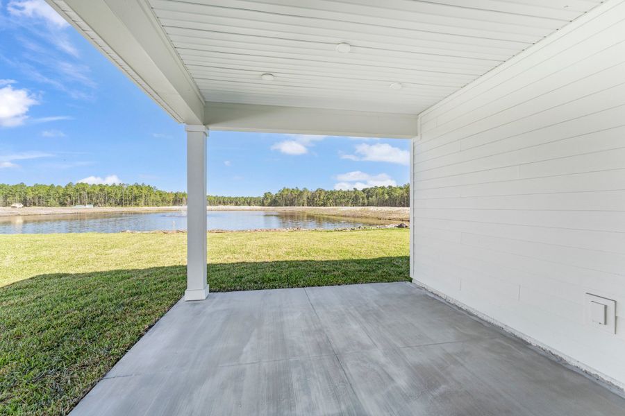Lot 144 Covered Patio Overlooking Water at Camden Woods in Kingsland Lot 144 Covered Patio Overlooking Water at Camden Woods in Kingsland
