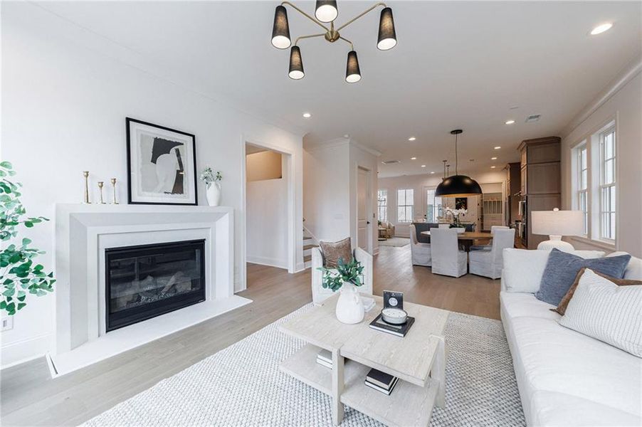 Furnished interior view inside a new home in , Alpharetta (Image 12).