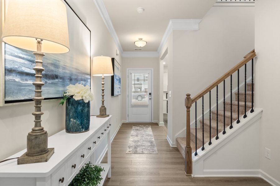 Furnished interior view inside a new home in The Andros, Dalton (Image 5).