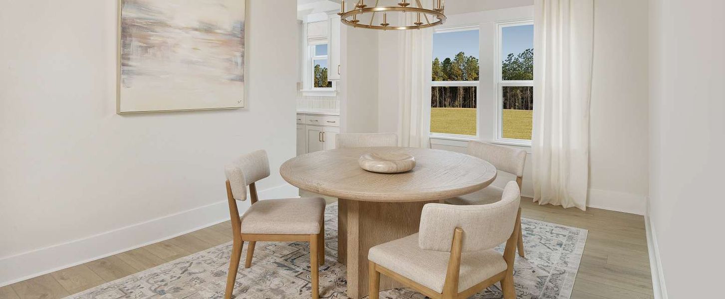 Representative furnished interior of a home built from the Jefferson by Ashton Woods in Watson Hill, Summerville (Image 9).