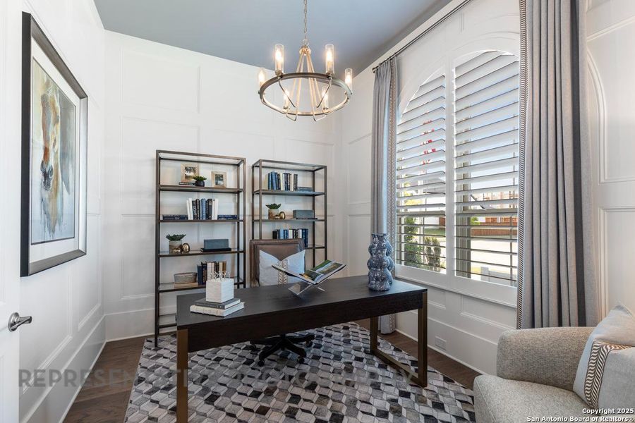 Furnished interior view inside a new home in Alsatian Oaks: 50ft. lots, Castroville (Image 12).