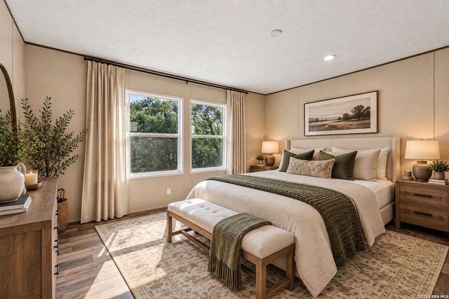Furnished interior view inside a new home in , Hondo (Image 13).