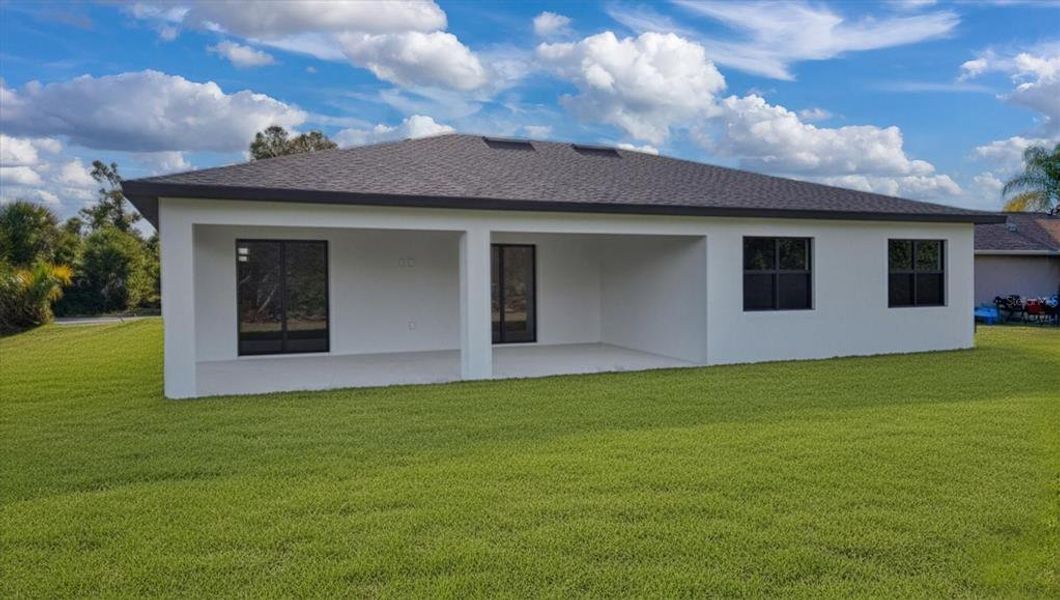 Exterior details and patio area of a home in , North Port (Image 4). Exterior details and patio area of a home in , North Port (Image 4).
