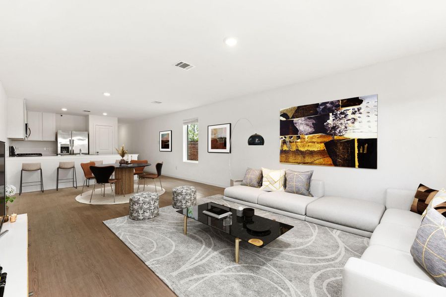 Furnished interior view inside a new home in , Katy (Image 9).