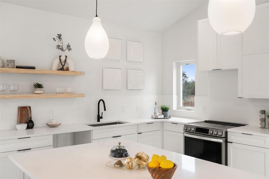 Furnished interior view inside a new home in , Wimberley (Image 18).