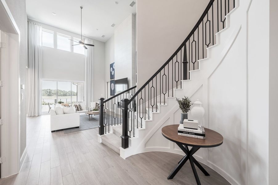 Representative furnished interior of a home built from the Verdin by Tri Pointe Homes in Pecan Ridge, Fulshear (Image 43).