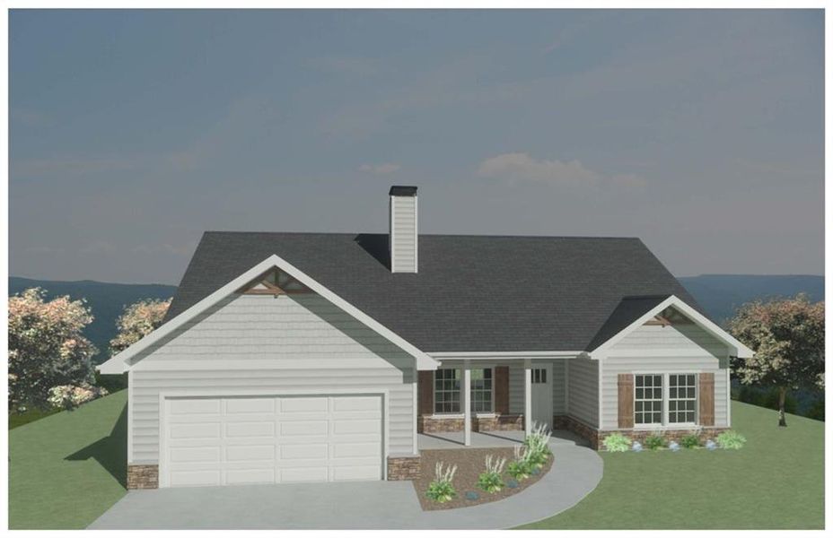 Front exterior of a new home in , Clarkesville, GA, highlighting curb appeal (Image 27).
