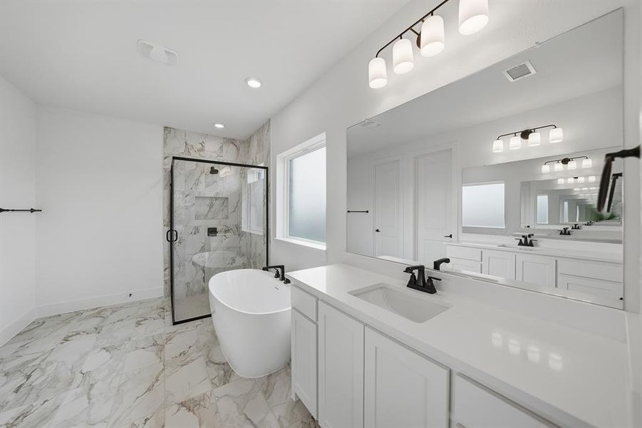 Furnished interior view inside a new home in Hillside Village, Celina (Image 12).