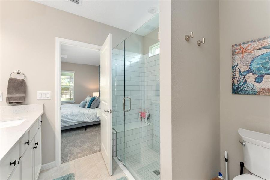 Furnished interior view inside a new home in Del Webb Stone Creek, Ocala (Image 29).