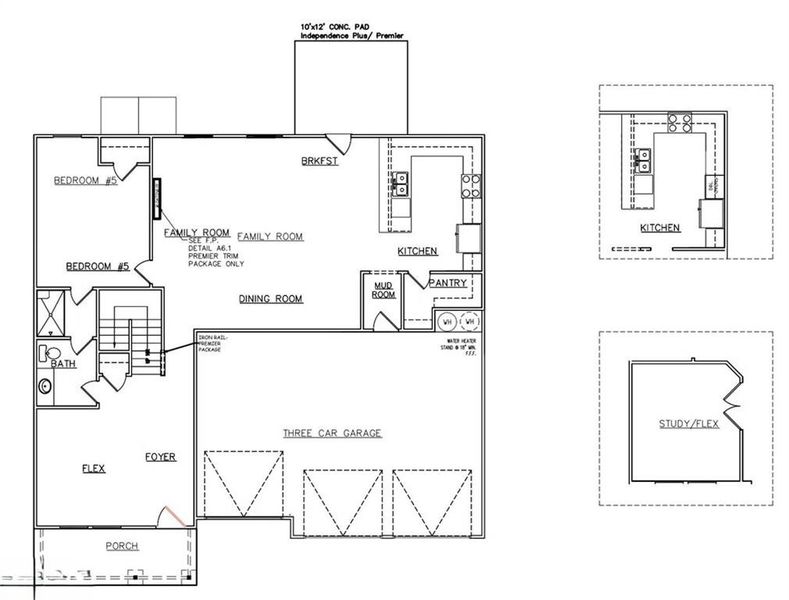 2D floor plan layout of this home in Honey Creek, Conyers, GA (Image 5).
