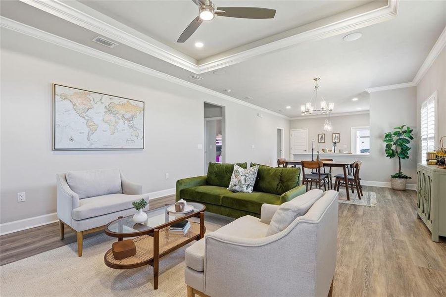 Furnished interior view inside a new home in , Gainesville (Image 4).