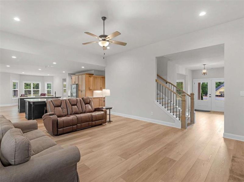 Furnished interior view inside a new home in , Newnan (Image 12). Furnished interior view inside a new home in , Newnan (Image 12).
