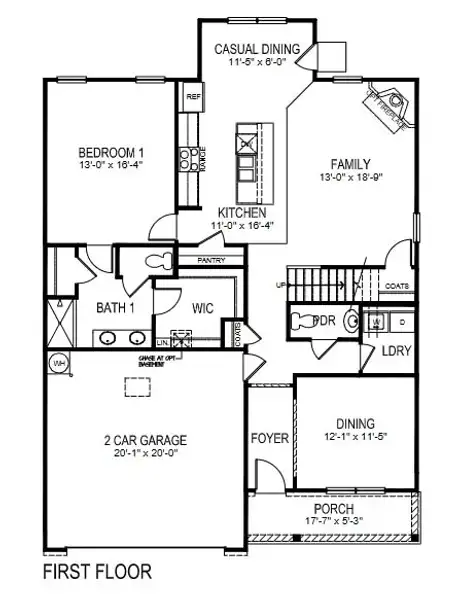 2D floor plan layout for the Salem by D.R. Horton in Sweetwater Village, Rockwell, NC (Image 3). 2D floor plan layout for the Salem by D.R. Horton in Sweetwater Village, Rockwell, NC (Image 3).