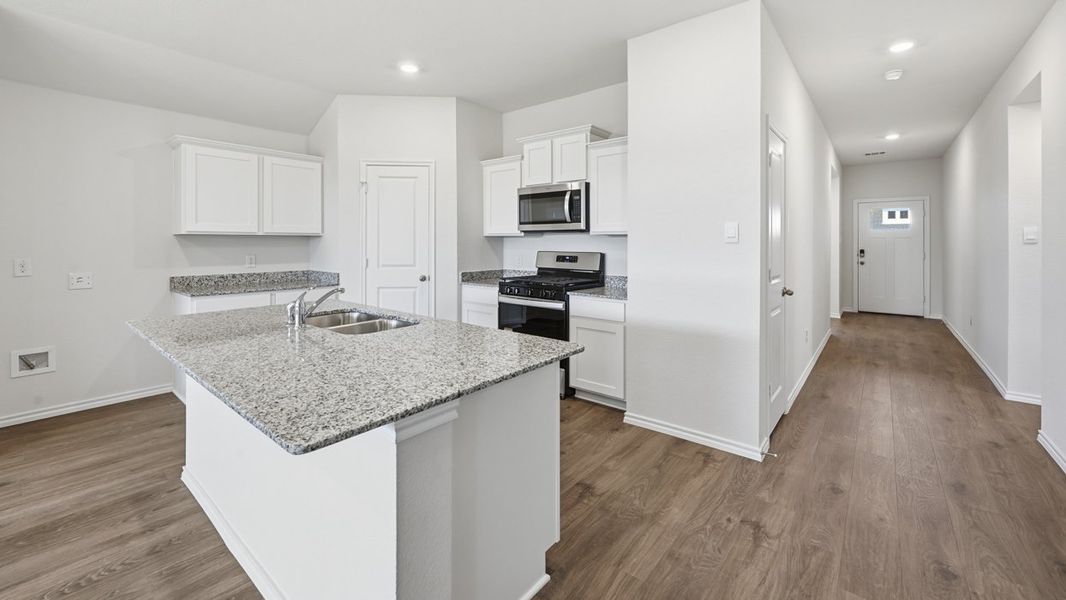 Furnished interior view inside a new home in Windrose, Pilot Point (Image 3). Furnished interior view inside a new home in Windrose, Pilot Point (Image 3).