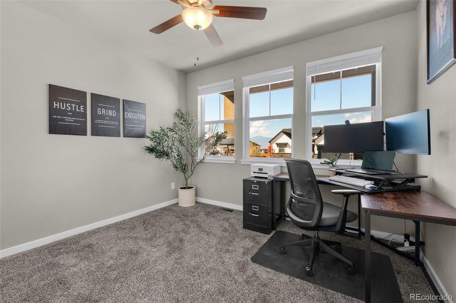 Main Level Bedroom Used As An Office