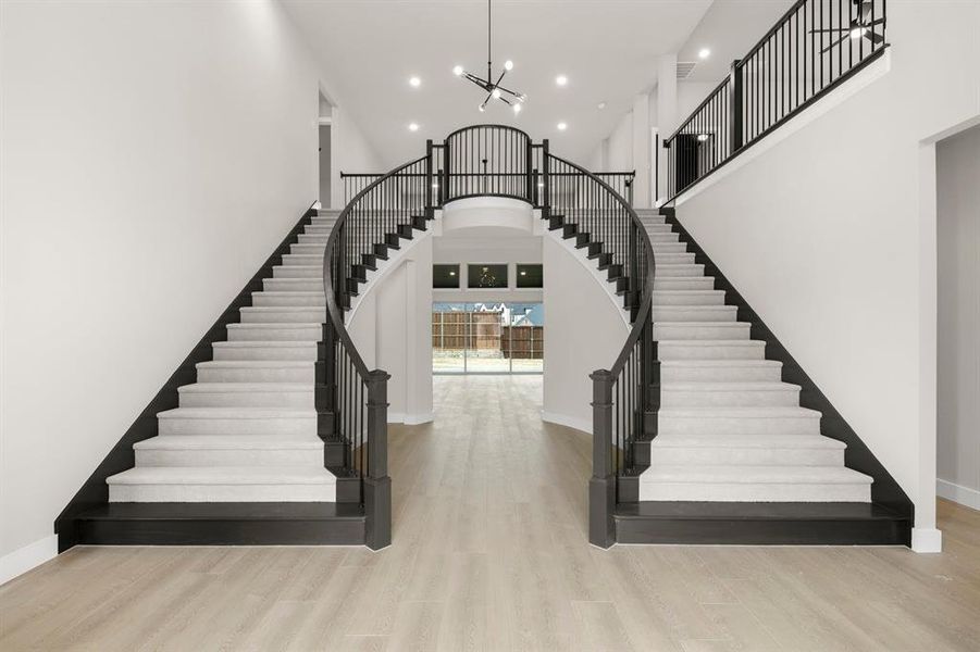 Furnished interior view inside a new home in Cambridge Estates - Harwood, Prosper (Image 11).