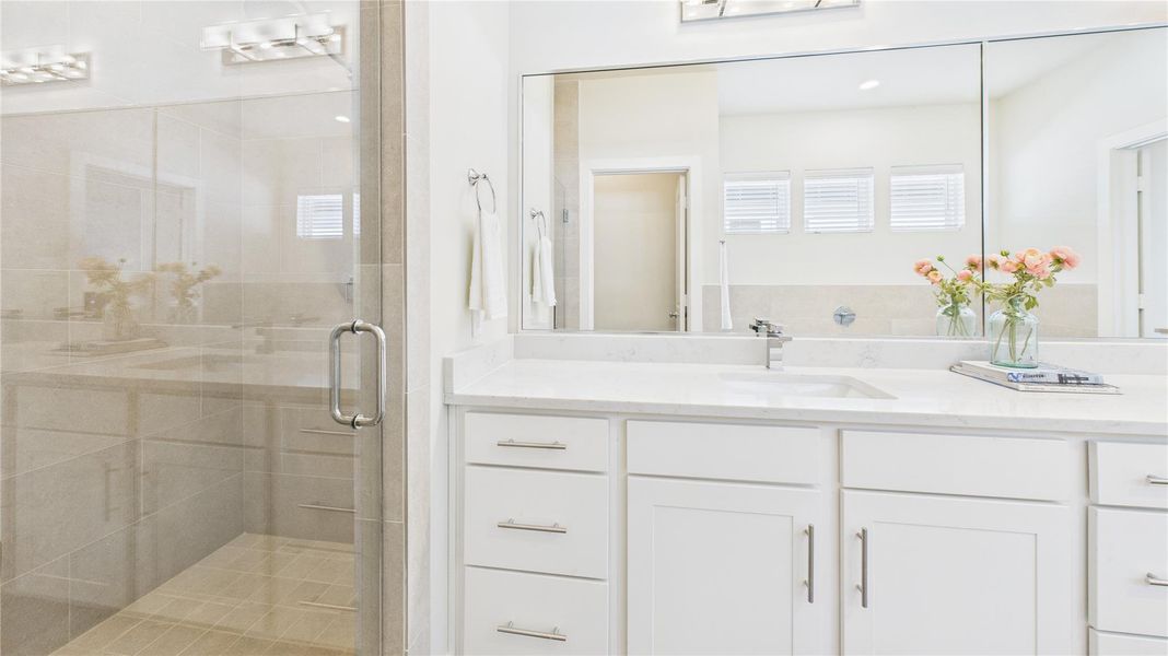 Furnished interior view inside a new home in Kolbe Square, Houston (Image 16). Furnished interior view inside a new home in Kolbe Square, Houston (Image 16).