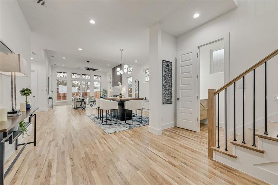 Furnished interior view inside a new home in , Dallas (Image 5).