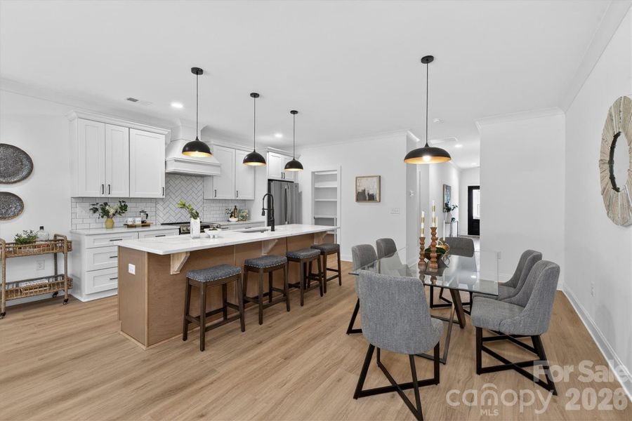 Furnished interior view inside a new home in , Charlotte (Image 4).