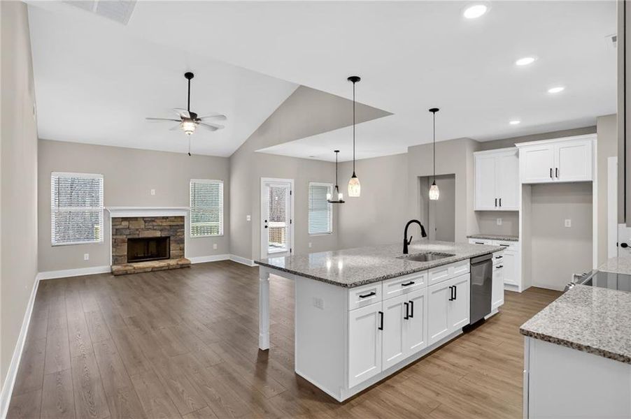 Furnished interior view inside a new home in , Dawsonville (Image 12).