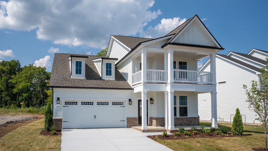 Exterior of Lassiter plan home built at Riley Farms in Rockvale, TN