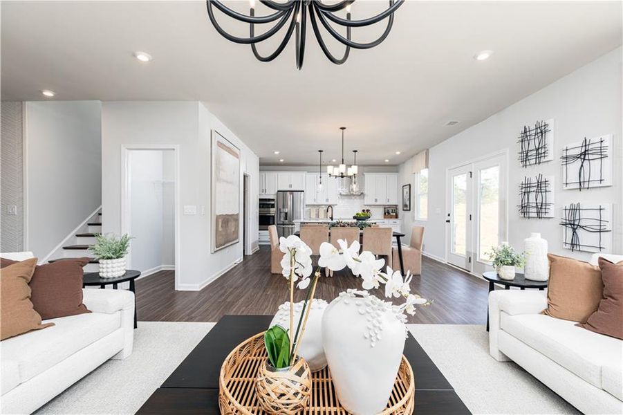 Furnished interior view inside a new home in Riverside Ridge, Lawrenceville (Image 13).