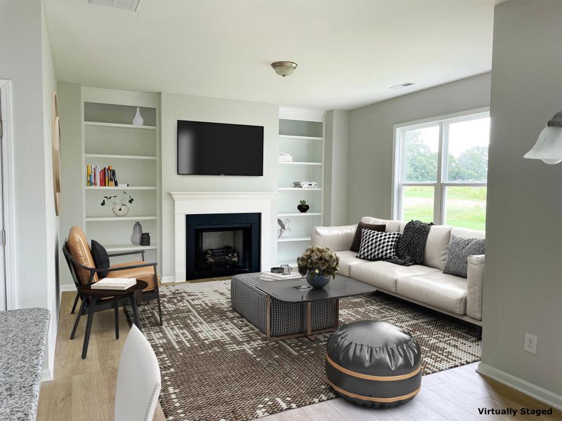 Representative furnished interior of a home built from the Sequoia II by RiverWILD Homes in Harvest Meadows, Zebulon (Image 8). Representative furnished interior of a home built from the Sequoia II by RiverWILD Homes in Harvest Meadows, Zebulon (Image 8).