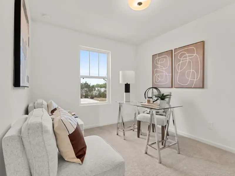 Representative furnished interior of a home built from the Haven TH by True Homes in Somerset Heights Townhomes, Winston-Salem (Image 14).
