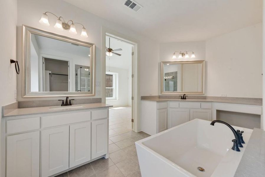 Furnished interior view inside a new home in Justin Crossing, Justin (Image 14). Furnished interior view inside a new home in Justin Crossing, Justin (Image 14).