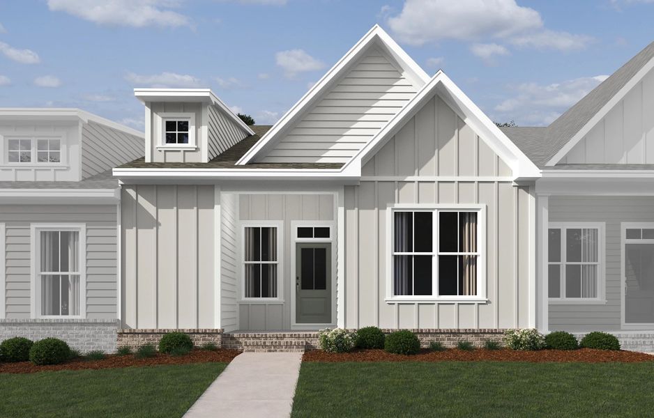 Representative exterior photo of a completed home built from the Sycamore by Ashton Woods in Stewart's Glen | 55+ Community, Smyrna, TN (Image 1).