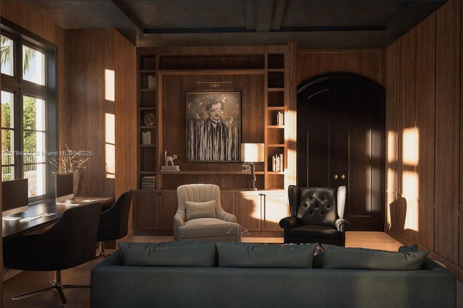 Furnished interior view inside a new home in , Miami Shores (Image 15).