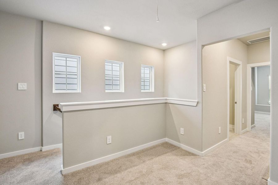 Photo is not of the actual home, but is an inspirational photo of builder’s model home and may depict options, furnishings, and/or decorator features that are not included