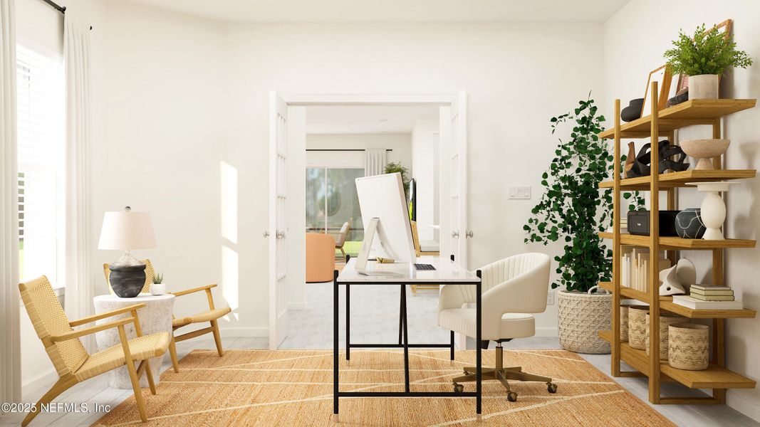 Furnished interior view inside a new home in Silver Meadows at SilverLeaf, St. Augustine (Image 13).