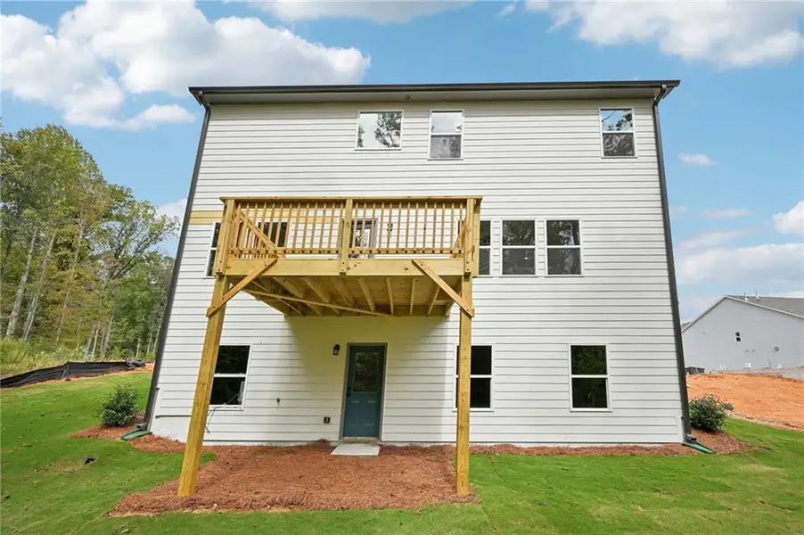 Exterior details and patio area of a home in Creekside, Dawsonville (Image 4). Exterior details and patio area of a home in Creekside, Dawsonville (Image 4).