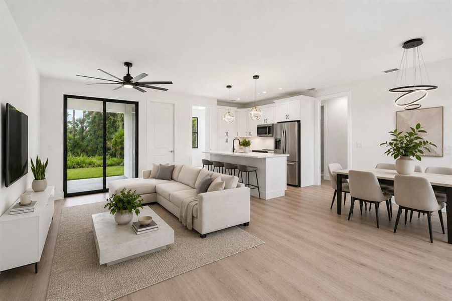 Furnished interior view inside a new home in , Port Charlotte (Image 15).